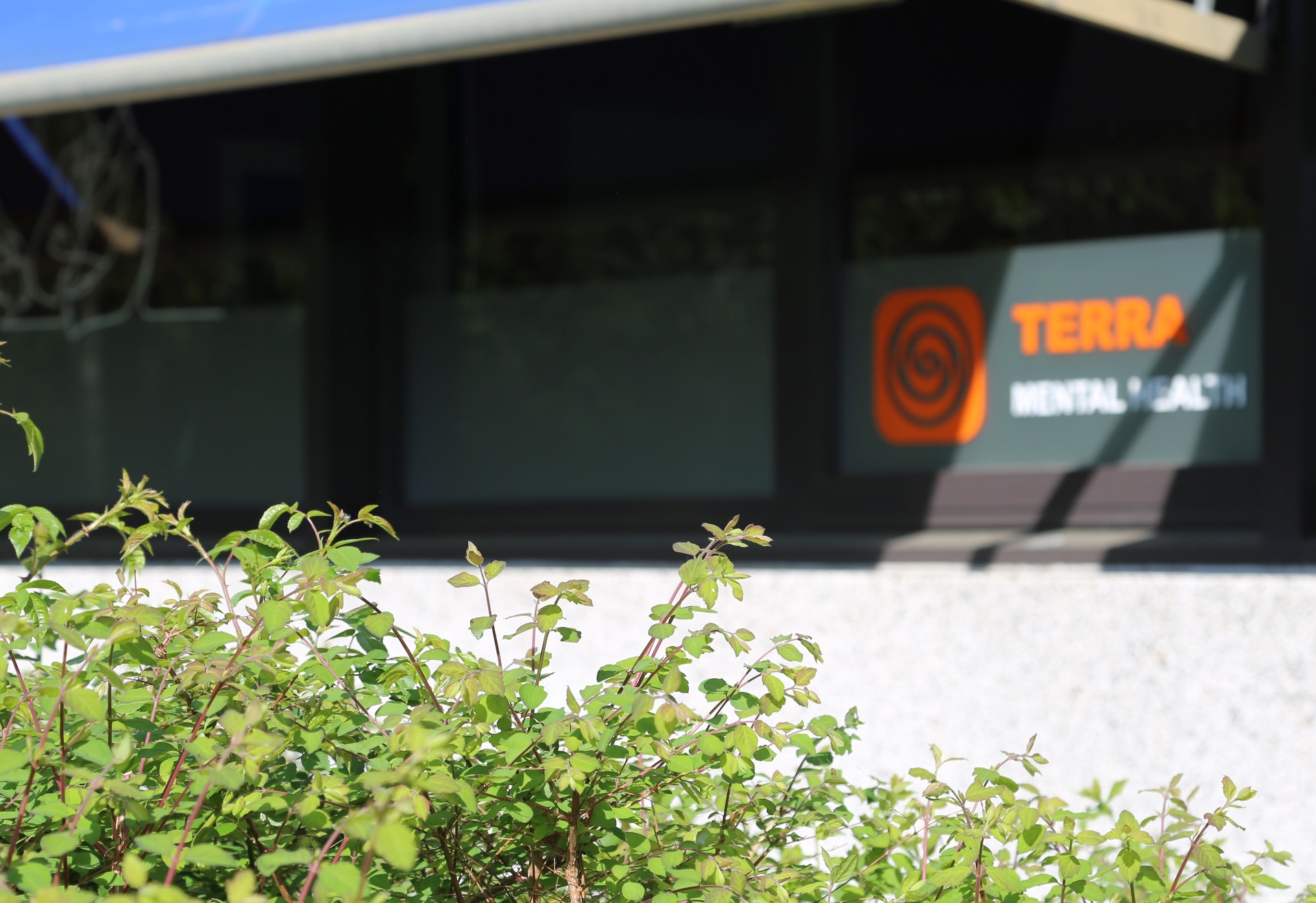 Terra Mental Health building with plants